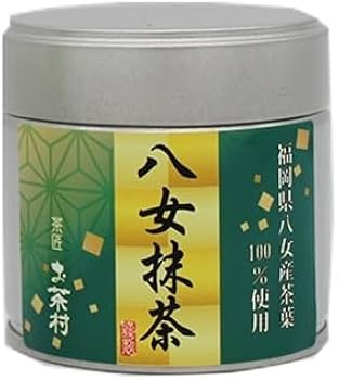 Amazon | 八女抹茶 缶入り (八女抹茶「奥翠」40g缶入り) | お茶村
