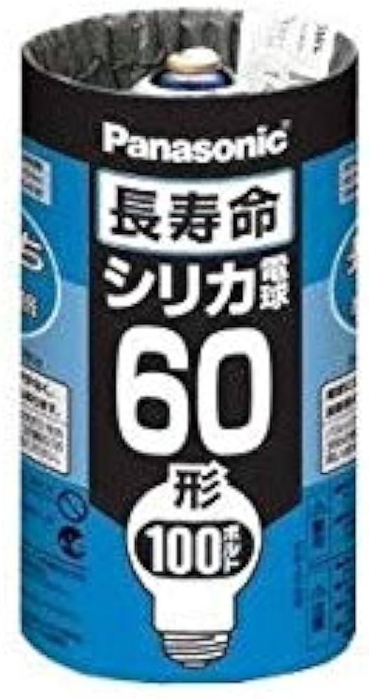 Amazon | パナソニック 長寿命シリカ電球 100V 60W E26口金 LW100V54WL