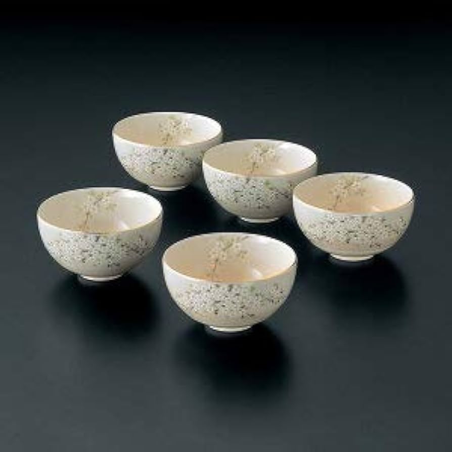 Amazon | 和食器 京都 たち吉 花の舞 お茶呑茶碗 木箱入 200-0027