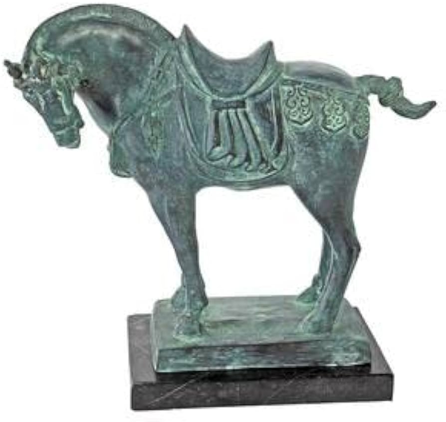 骨董】馬の鉄製彫刻