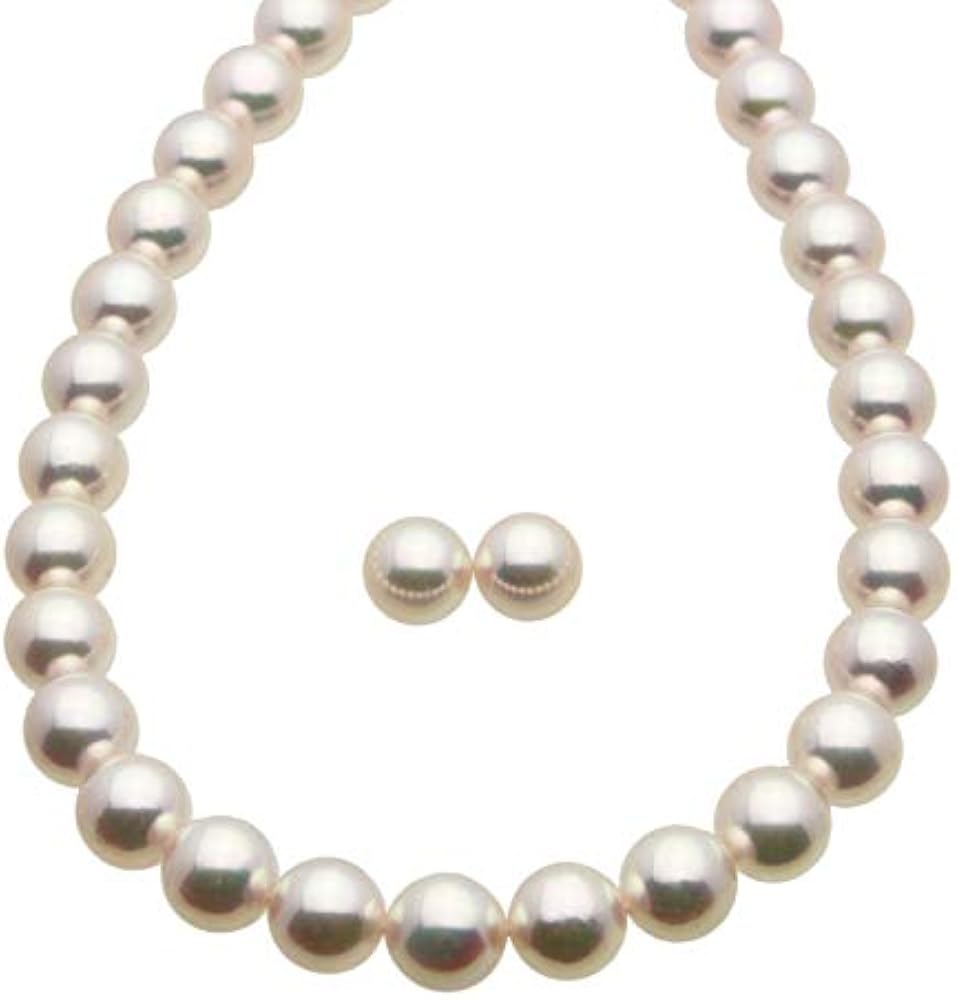 オーロラ天女 花珠真珠 ピアス（8.5ミリ以上・ホワイトピンク系／最