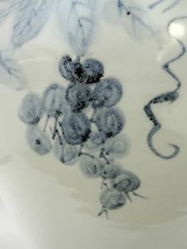 Amazon.co.jp: 李朝 青花葡萄文白磁大壺 高さ約52cm 韓国 美術 朝鮮