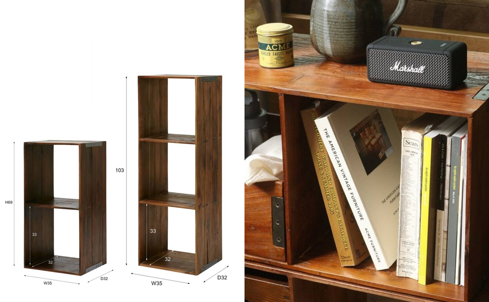Amazon｜ACME Furniture TROY OPEN SHELF S シェルフ ラック 棚