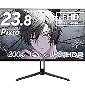 Amazon.co.jp: Pixio PX248 Wave Black ゲーミングモニター 23.8インチ