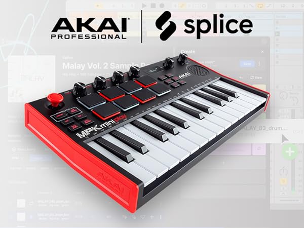 Amazon | AKAI Professional MIDIキーボードコントローラー 25鍵 内蔵
