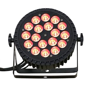 Amazon.co.jp: IMRELAX LED パーライト18灯×10W RGBW 4in1 ステージ