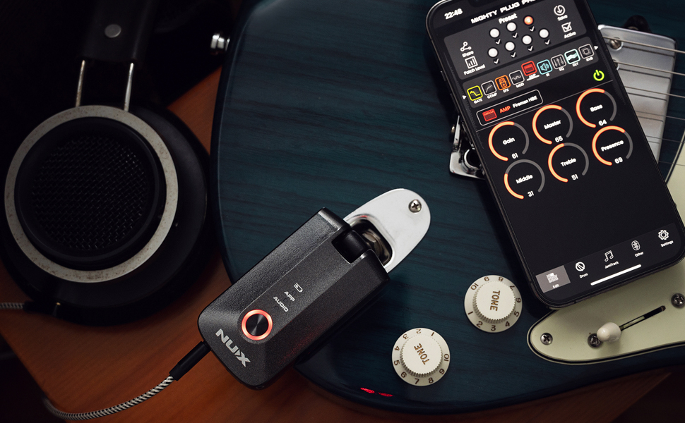 Amazon.com: NUX Mighty Plug Pro MP-3 Headphone Amp for Guitar/Bass