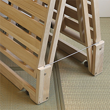 Amazon｜軽量折りたたみベッド 桐らくね プレミアム24 【日本製】 組立