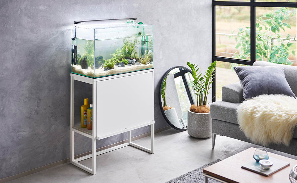 Amazon.co.jp: 山崎実業(Yamazaki) 水槽ラック ホワイト W61×D34×H70cm