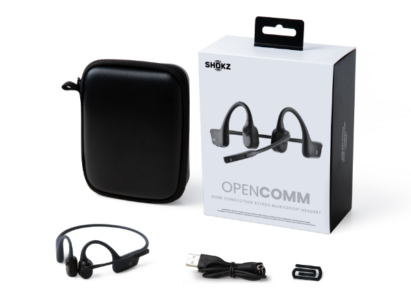 Amazon.co.jp: 公式ストア正規品】 Shokz OpenComm 骨伝導イヤホン