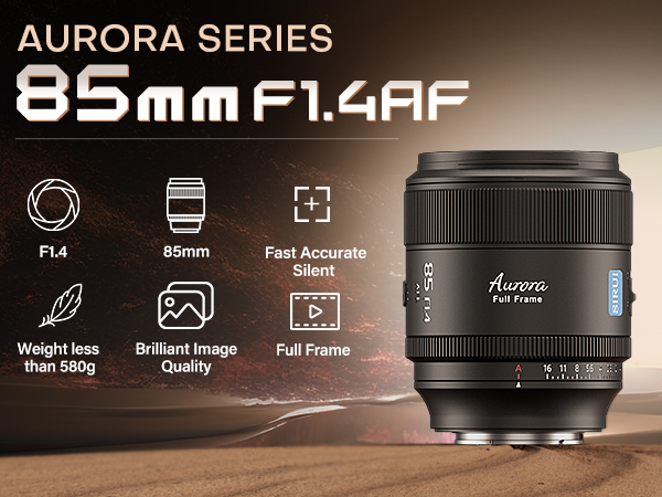 Amazon.com : SIRUI Aurora 85mm F1.4 Full Frame Auto Focus Lens