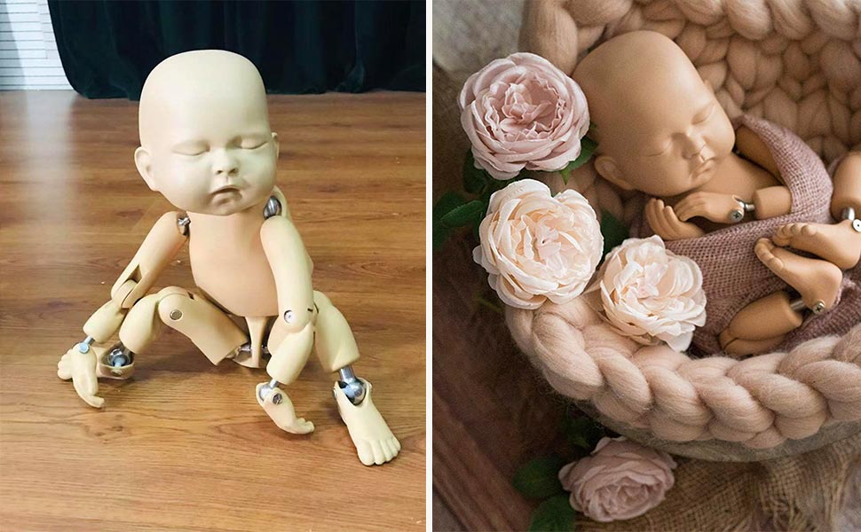 ニューボーンフォト練習用 StandInBaby人形本体sakiii◡̈⃝︎