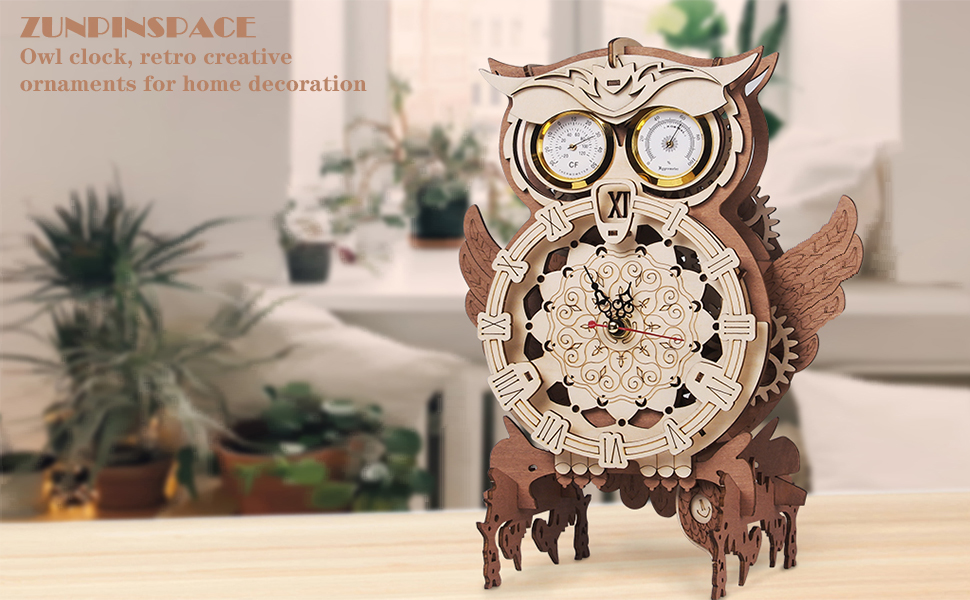 TRIGSAWパズル OWL フクロウ 多重層木製パズル インテリア TRIGSAW