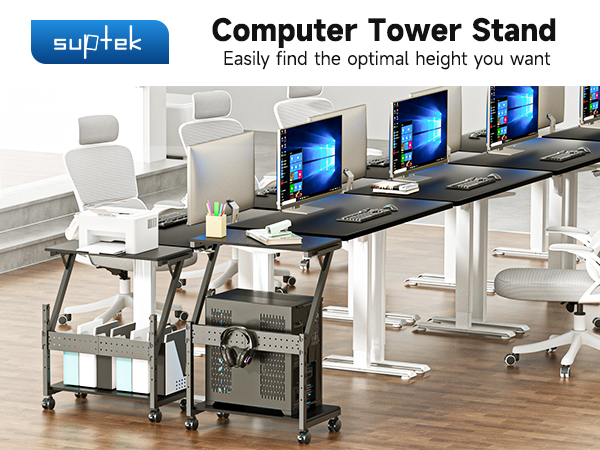 Amazon | suptek PCラック パソコンラック pcワゴン パソコンワゴン