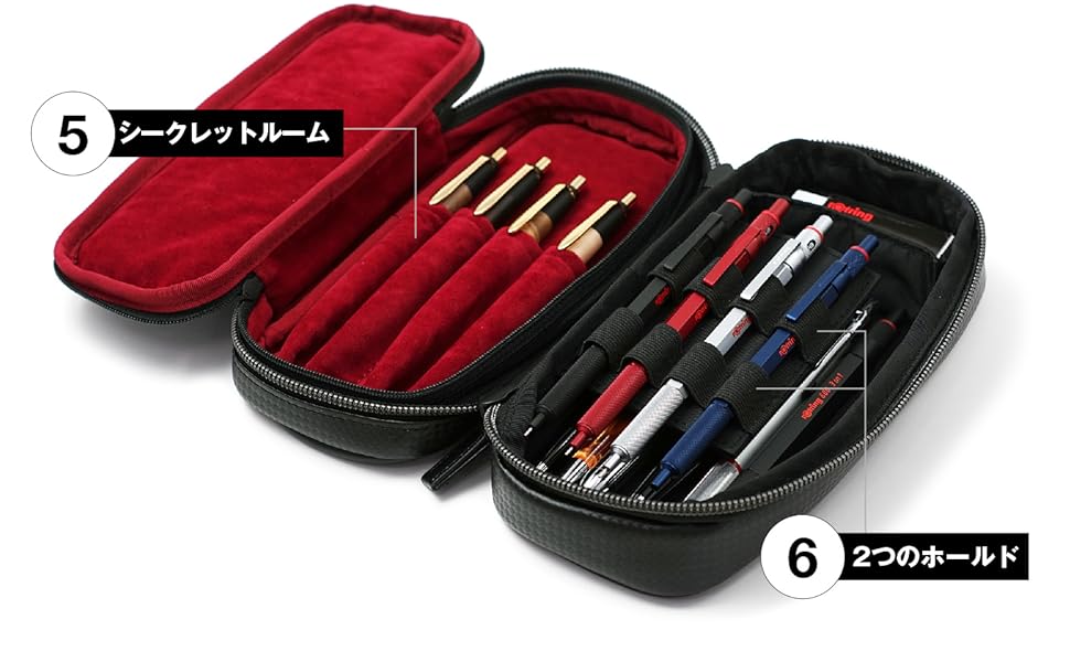 シーサーコラボペンケース シークレットエグゼクティブペンケース 黒