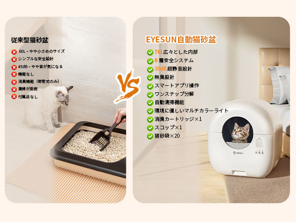 Amazon | 猫 自動トイレ, 猫 トイレ 自動トイレ, 全自動猫トイレ, 自動