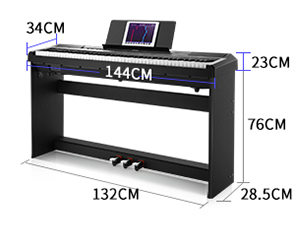 Amazon | Donner 電子ピアノ 88鍵盤 ピアノタッチ感 セミウェイテッド