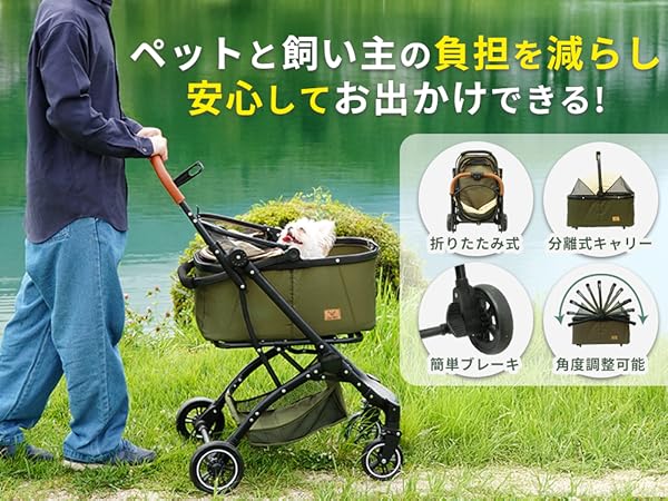 Amazon.co.jp: Nyan's Wan's （にゃんずわんず） ペットカート 犬