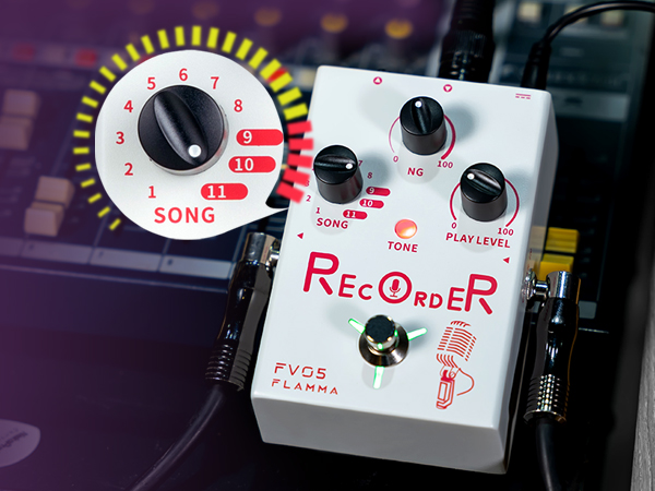 FLAMMA FV05 レコーダー、ボーカルエフェクトプロセッサ70分の録音容量