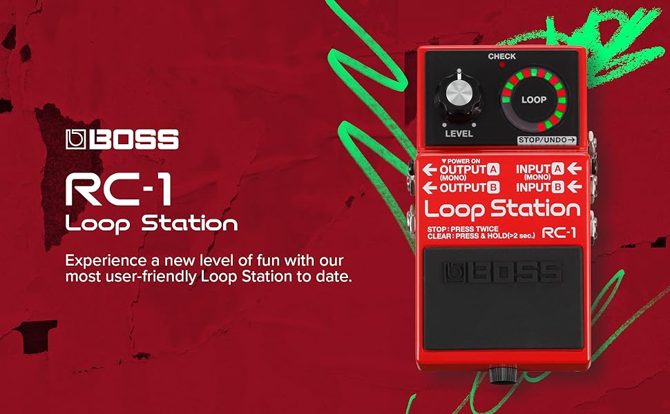 Amazon.com: BOSS RC-1 Loop Station Pedal | Industry Standard