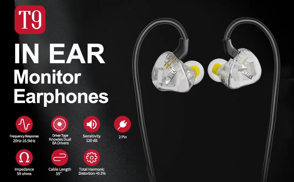 Amazon.com: Xvive T9 in Ear Monitor Earphones : Musical Instruments
