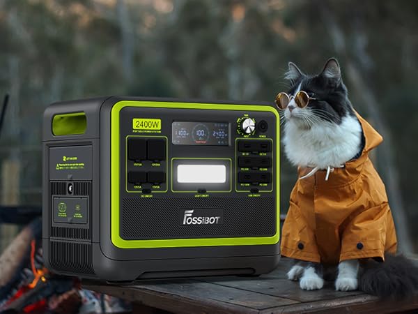 Amazon.co.jp: FOSSiBOT F2400 ポータブル電源 大容量 長寿命15年 リン