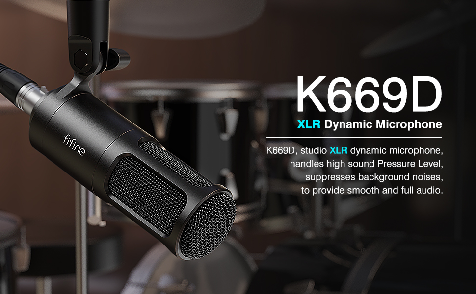 Buy FIFINE K669D XLR Dynamic Microphone at Best Price Online at