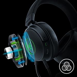 Amazon.co.jp: Razer Kraken V3 ゲーミングヘッドセット USB THX 7.1
