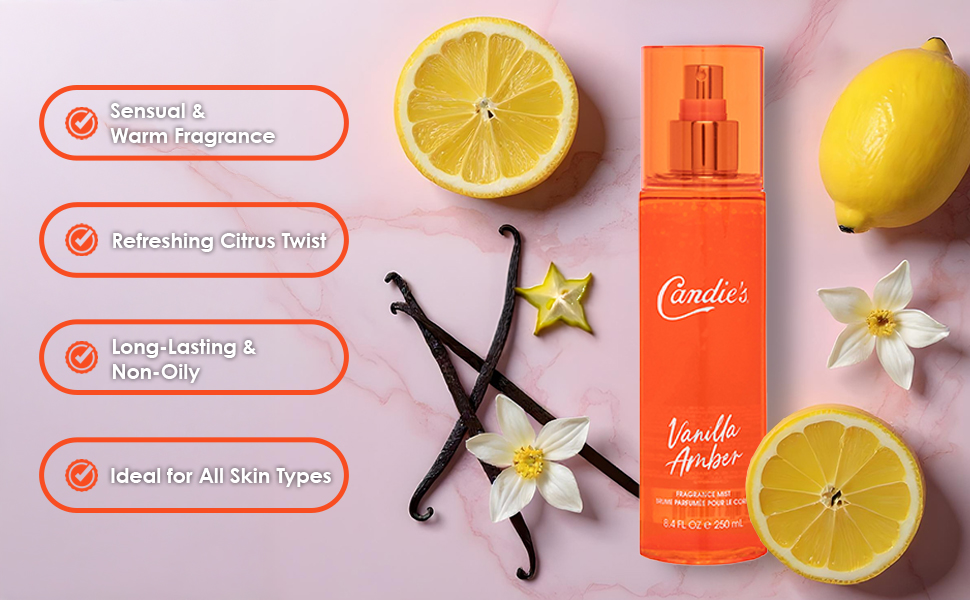 Amazon.com : CANDIE'S Vanilla Amber Fragrance Mist - Sweet, Long