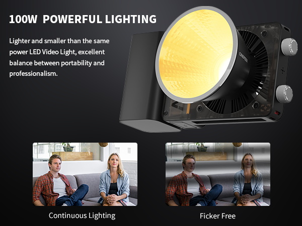 Amazon.com : ZHIYUN CINEPEER CX100 100W LED Video Light with Built