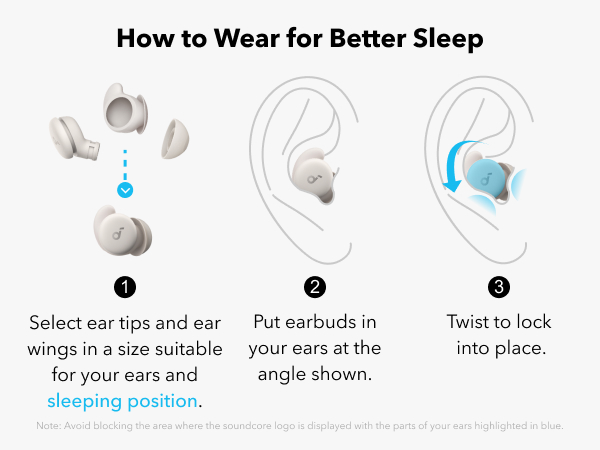 Amazon.com: Soundcore Sleep A20 by Anker Sleep Earbuds, 30dB High