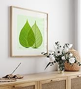 葉のアートパネル 32cm x 32cm Amazon.co.jp: 絵画「葉のよりそい