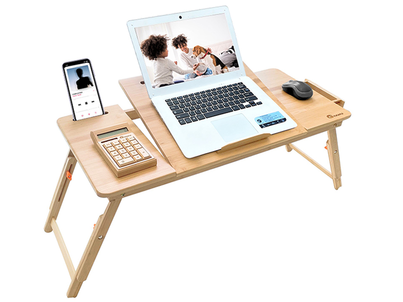 Amazon.co.jp: ベッドテーブル ノートパソコンデスク OIWAI ラップ