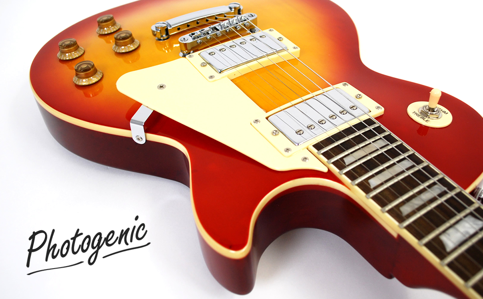 Amazon.co.jp: PhotoGenic エレキギター LPタイプ LP-260/CS チェリー
