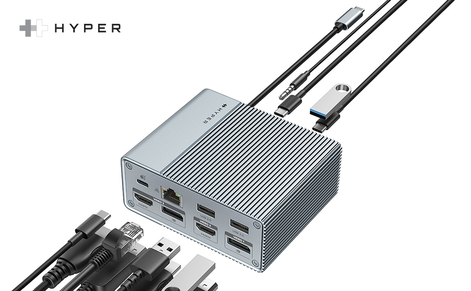 Amazon.co.jp: ハイパー HyperDrive GEN2 12-in-1 USB-C ドッキング