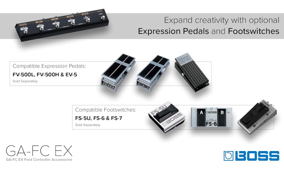 DTM・DAW BOSS GA-FC EX BOSS GA-FC EX Foot Controller | Music & Arts