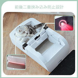 Amazon | Gulcircle 猫 トイレ 猫トイレ 自動:自動ネコトイレ 内蔵