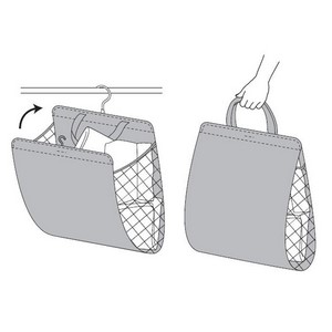 Amazon｜無印良品 吊るせる収納・持ち手付ポケット 約幅41×奥行12.5×高