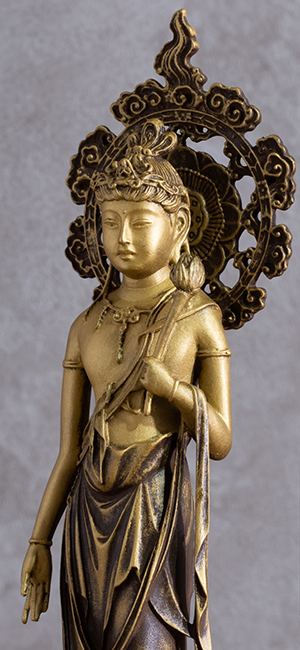 Amazon｜仏師銘版 聖観音菩薩 21.2cm 蝋型/青銅（ブロンズ）製 仏師