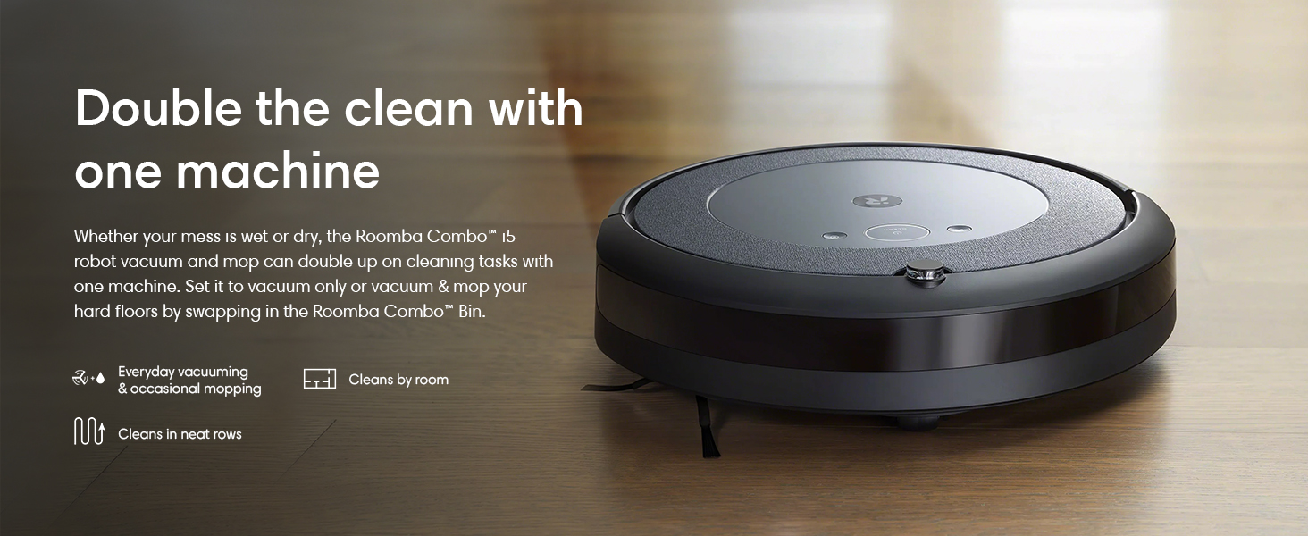 Amazon.com - iRobot Roomba Combo i5 Robot Vacuum & Mop - Clean by