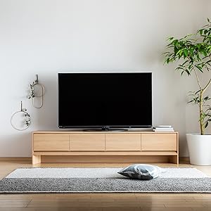 Amazon｜【カリモク正規品】テレビボード ローボード 幅204cm ﾋﾟｭｱｵｰｸ