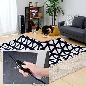 Amazon | [山善] こたつ テーブル 長方形 80×60cm リバーシブル天板