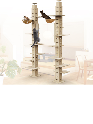 Amazon | ottostyle.jp キャットツリー TOTEM 【ナチュラル】 トーテム