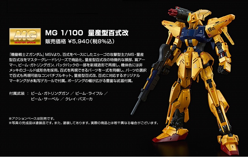 Amazon | BANDAI MG 1/100 量産型百式改 プラモデル(ホビーオンライン
