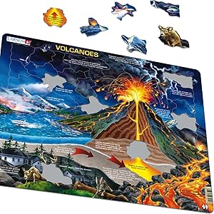 Amazon.com: Larsen Puzzles Volcanoes 70 Piece Children's