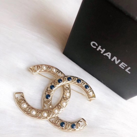 シャネル ブローチ Chanel brooch ゴールドCC パールシャネル