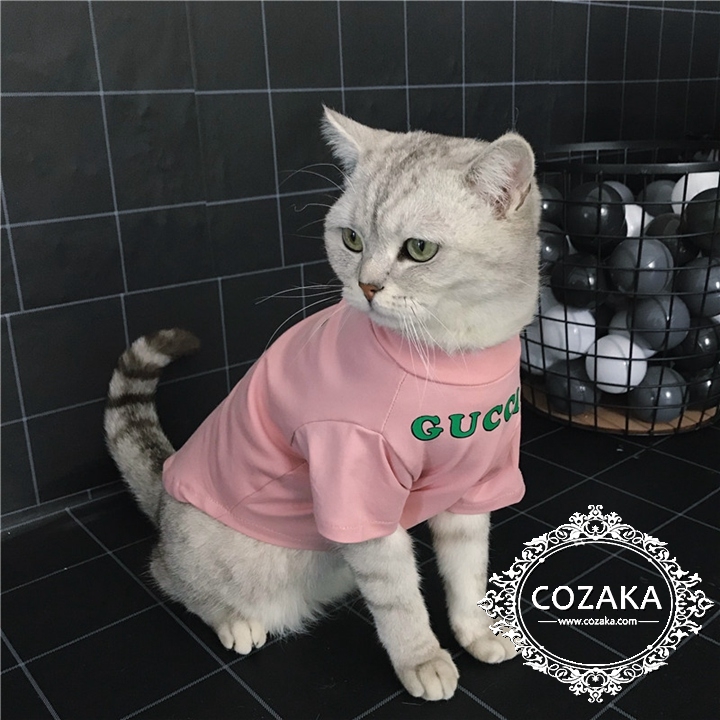 gucci 犬服 猫服 可愛い オシャレ グッチ ブランド ペットウェア 夏