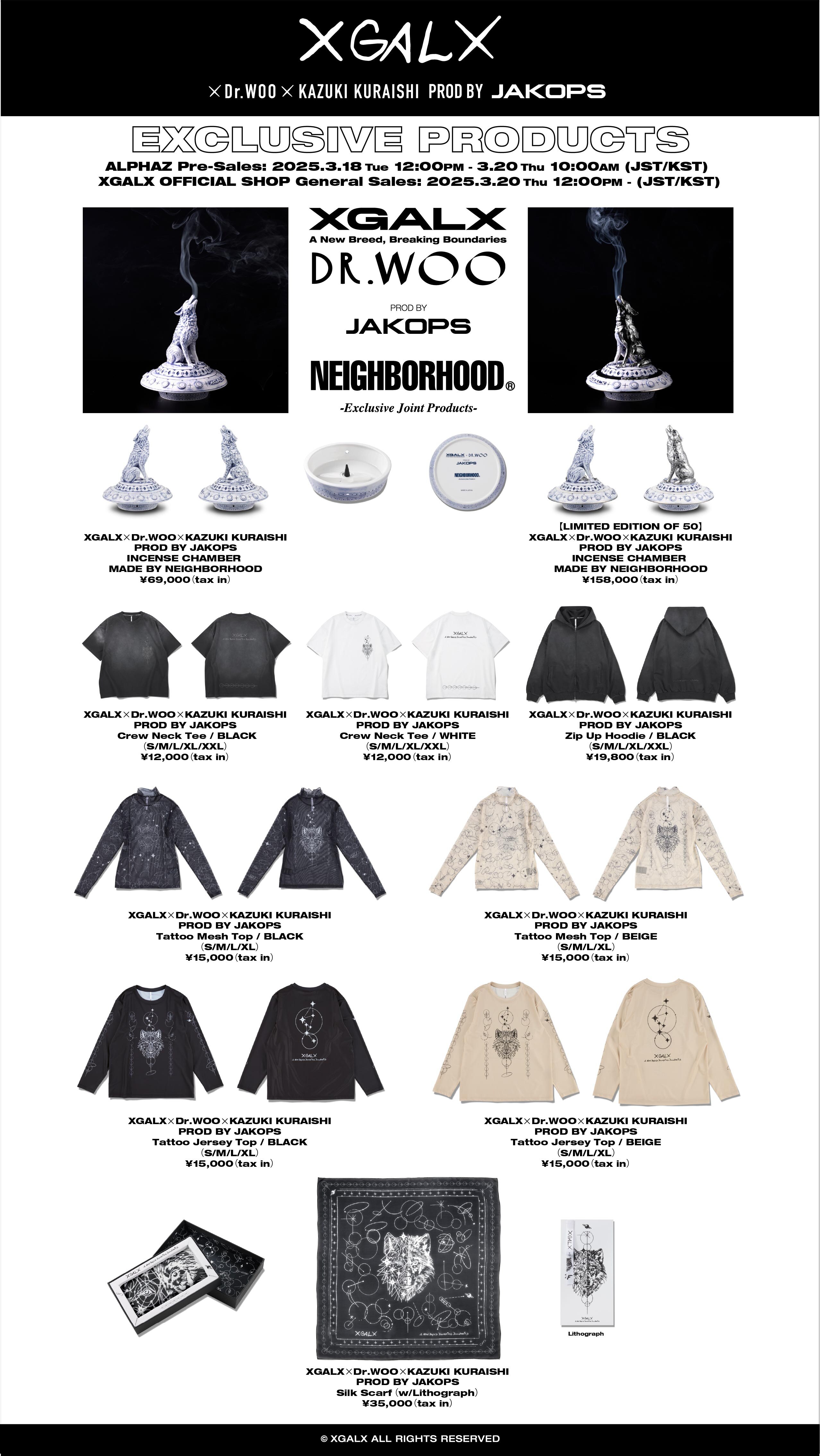 XG 3rd ANNIVERSARYを記念して、XGALXよりXGALX×Dr.WOO×KAZUKI