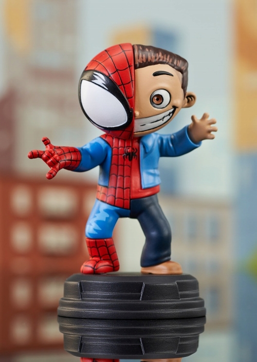 スパイダーマン&メリージェーン スコッティヤング ミニスタチュー