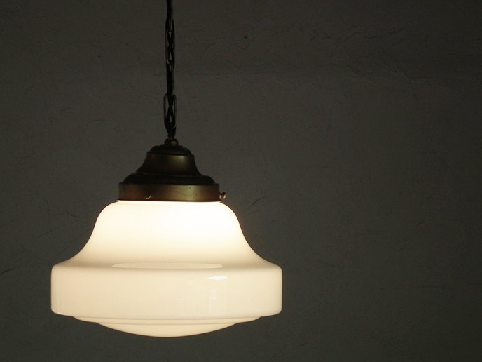 天井照明大正ロマン乳白ガラス和モダン吊り下げ照明昭和レトロ電笠 大正